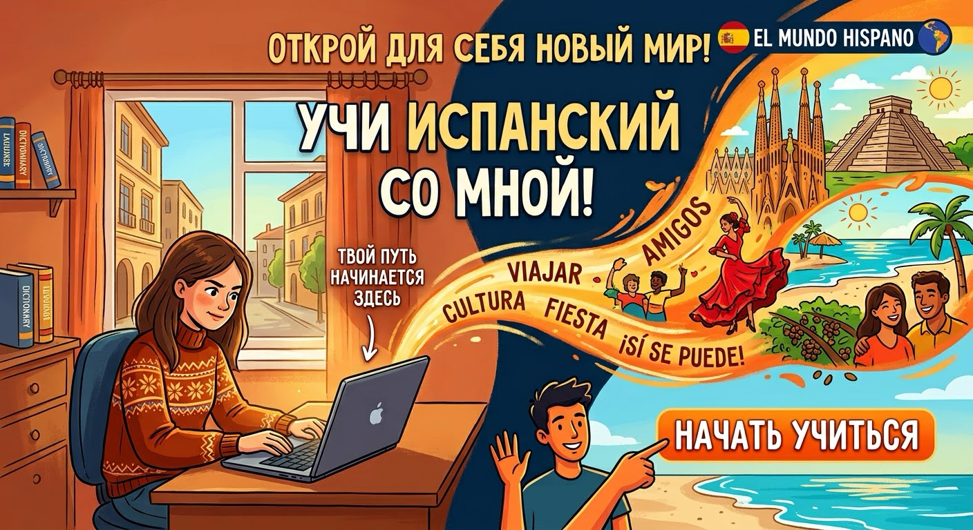 Учите испанский с Andrés: путешествия, культура и общение